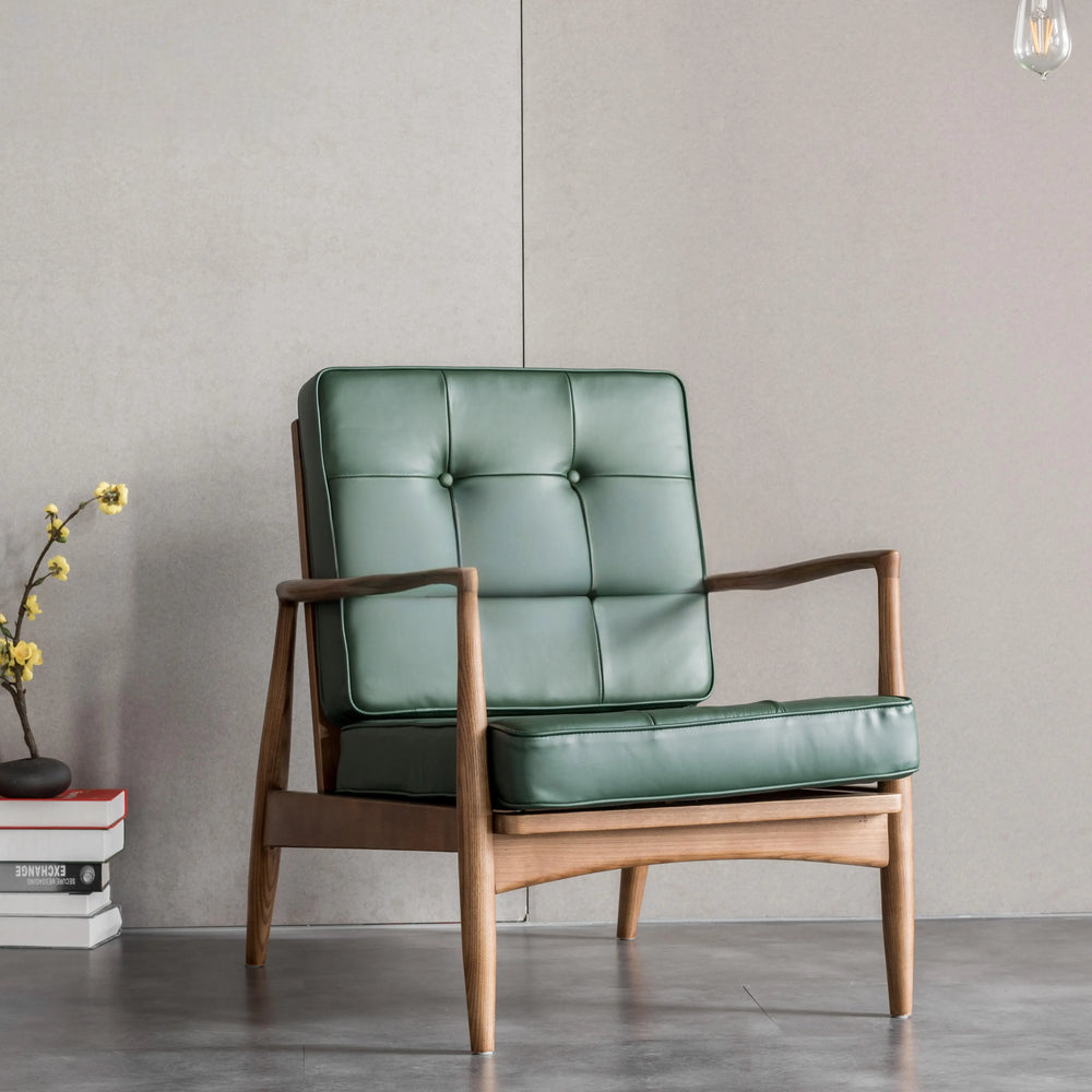 ROMANCE Solid Wood Leather Chair and Sofa