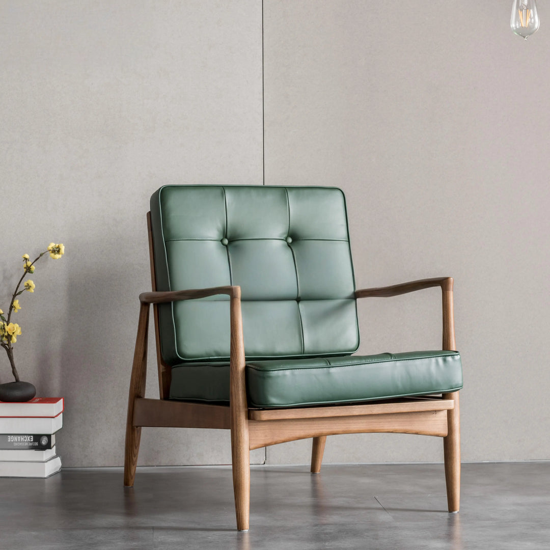ROMANCE Solid Wood Leather Chair and Sofa