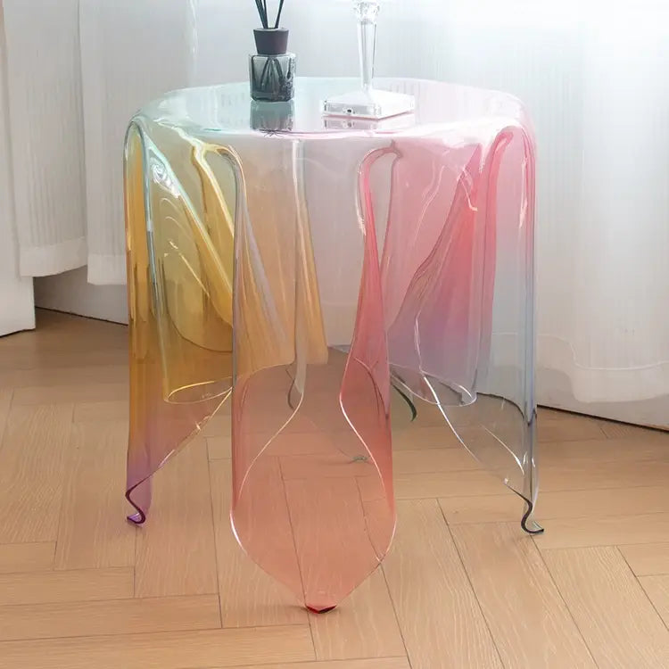 TMATIN Modern Transparent Side Table