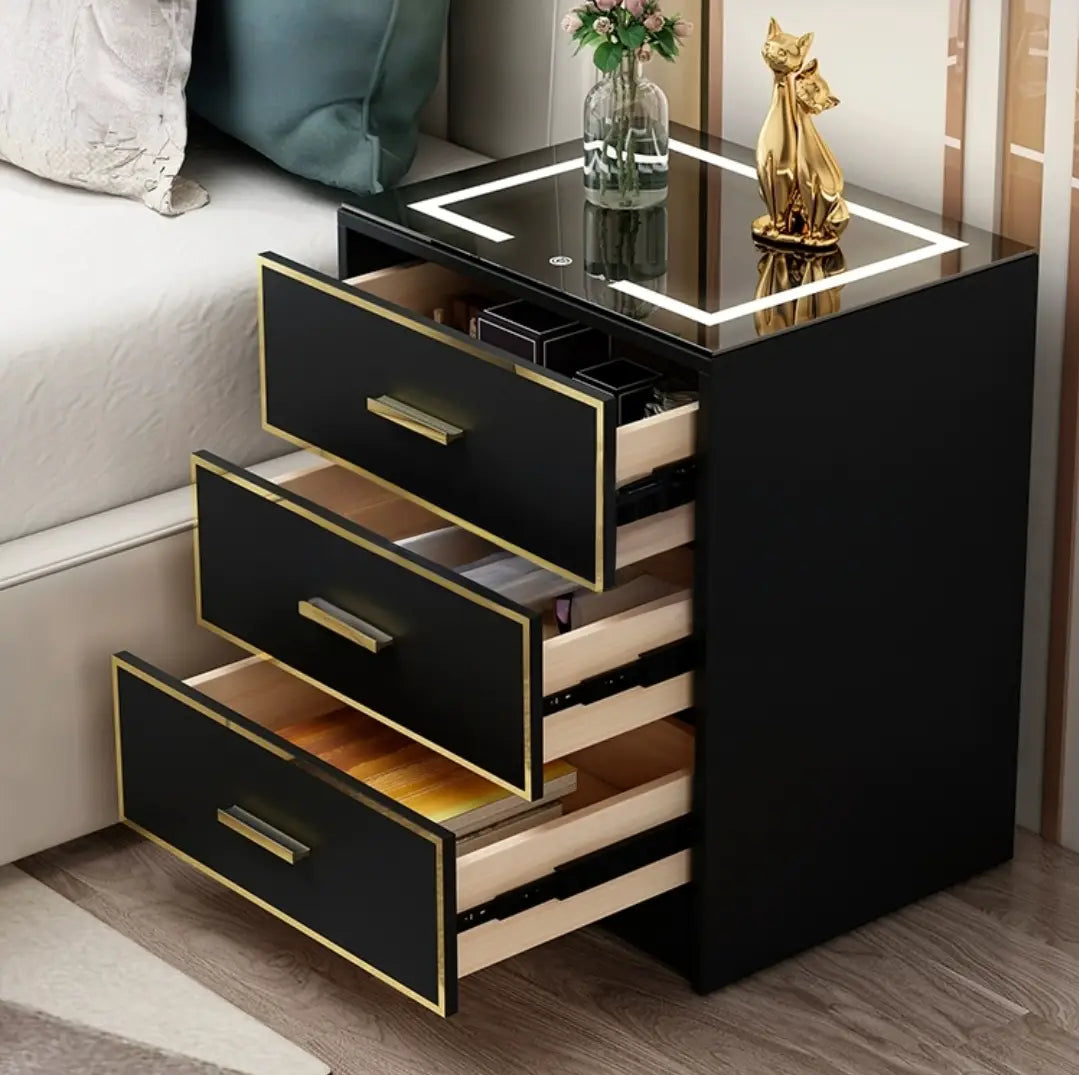 IONA Modern LED Bedside Table