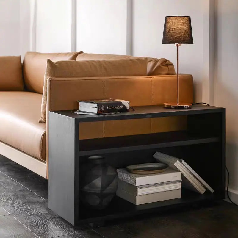 STEFANOS Modern Solid Wood Side Table