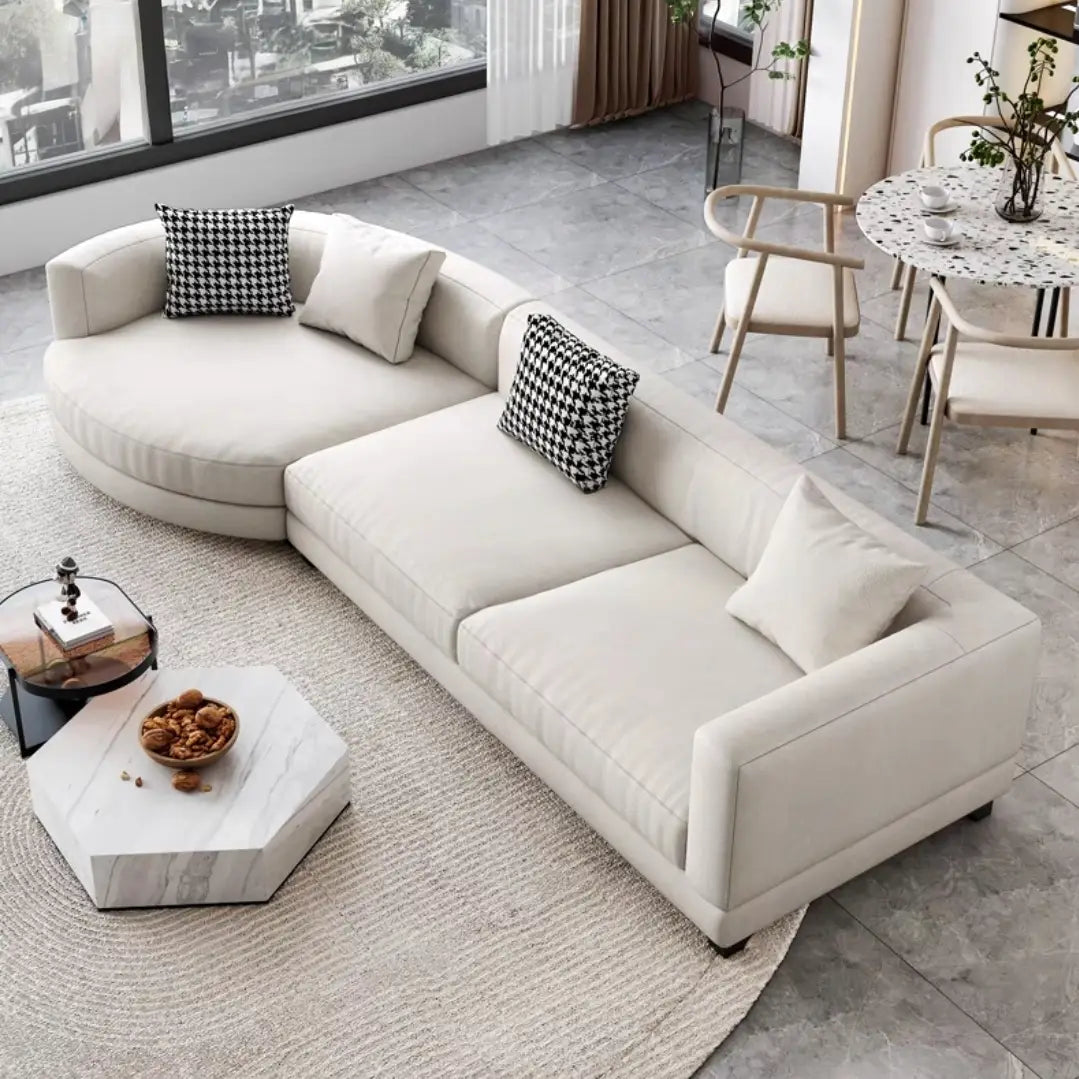 OUES Modern Fabric Sofa