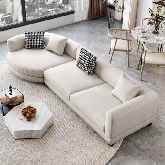 OUES Modern Fabric Sofa
