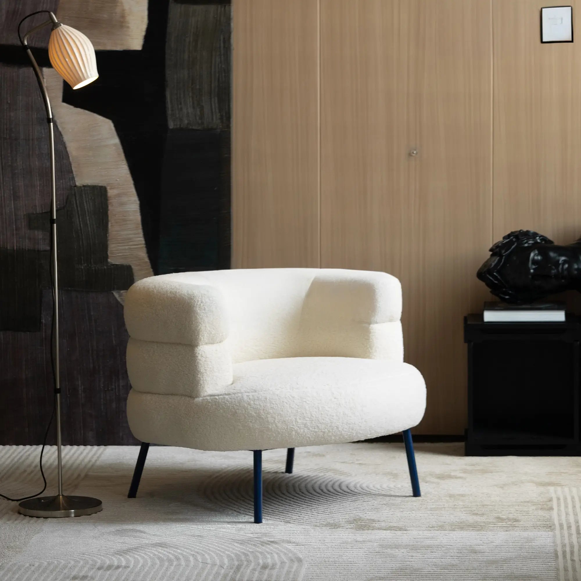 TAVARES Modern Boucle Armchair