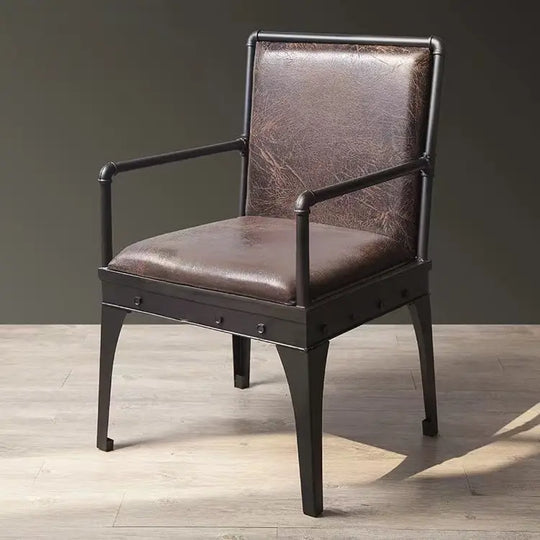 MARCO Industrial Leather Dining Bench