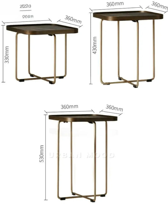 CHIUP Modern Marble Side Table