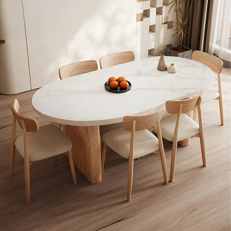 ANDREA Japandi Sintered Stone Dining Table