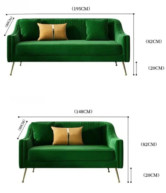 MASTRO Modern Velvet Sofa