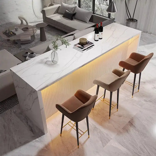 KEN Modern Marble Kitchen Island