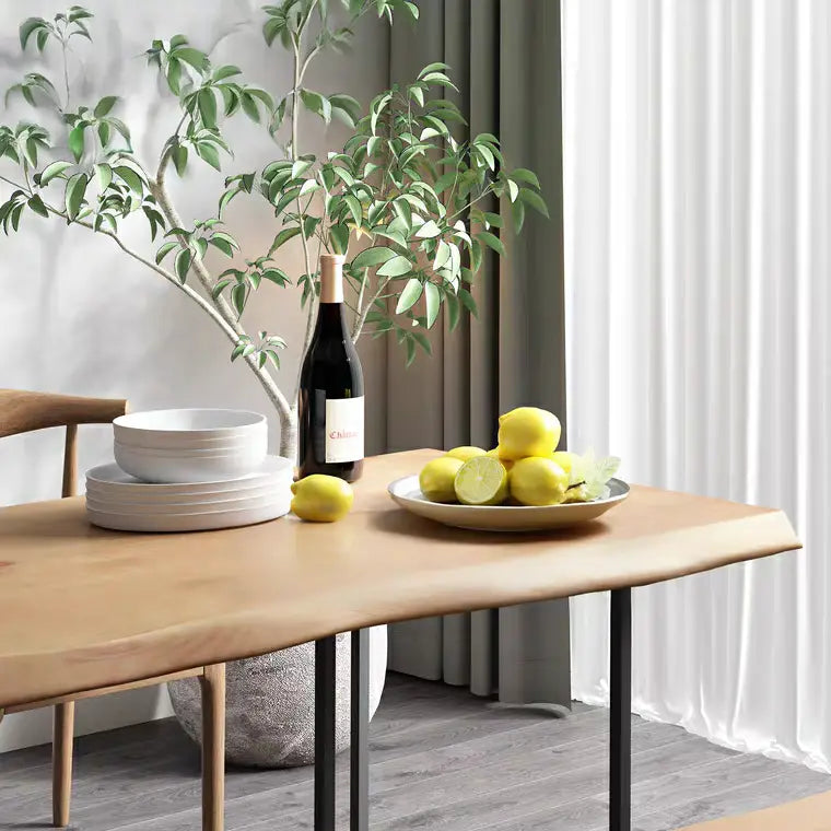 OCEAN Industrial Solid Wood Dining Table