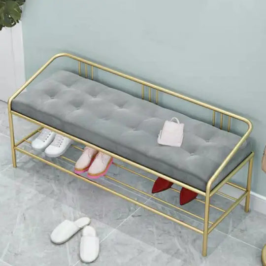 NATHANAËL Modern Velvet Ottoman Bench