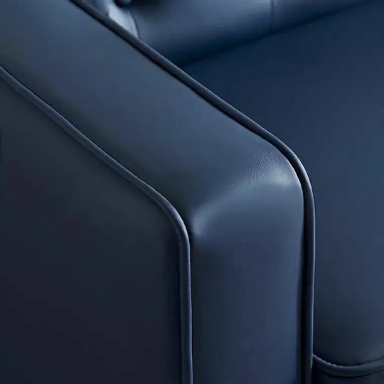 GIOVANNI Classic Faux Leather Tufted Sofa