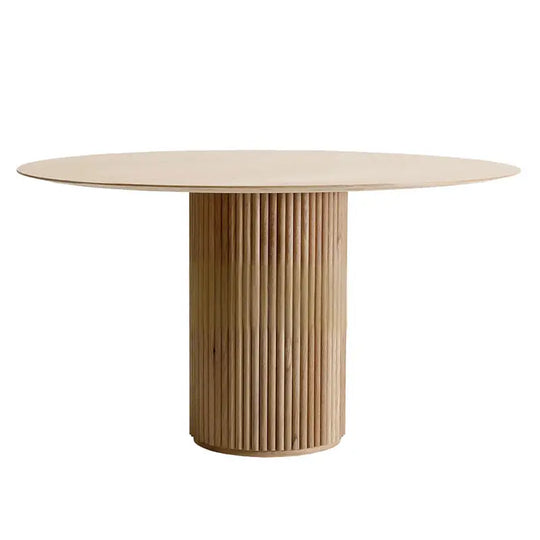 EMILY Japandi Solid Wood Round Dining Table