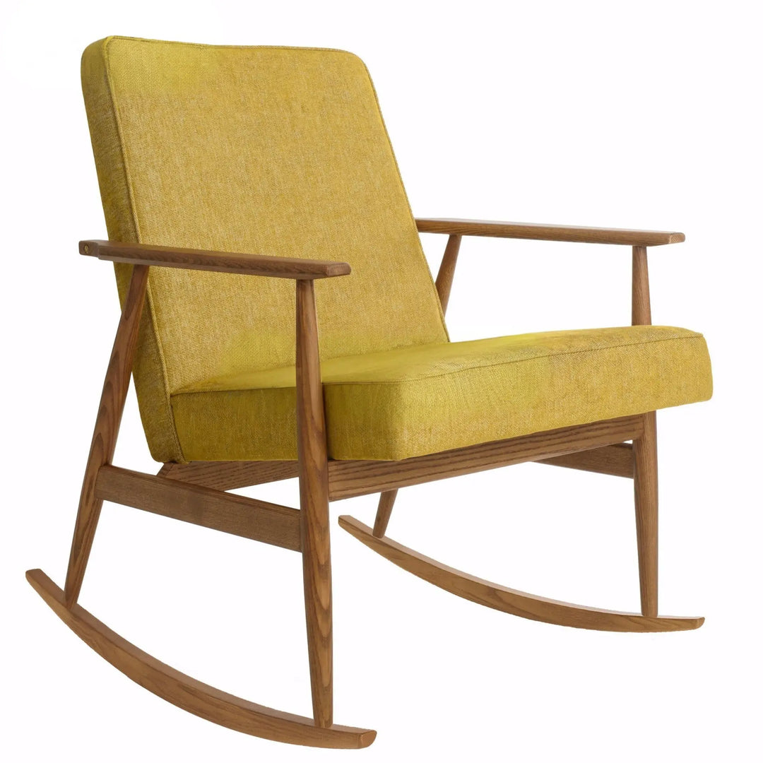 ADAMS Solid Wood Fabric Rocking Chair