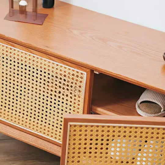 SIGVARD Rustic Solid Wood Shoe Cabinet