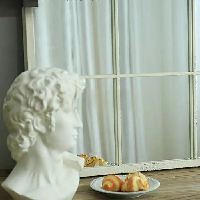 WAYNE Modern Accent Windowgrill Wall Mirror