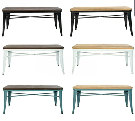 LIONEL  Modern Industrial Metal Dining Bench