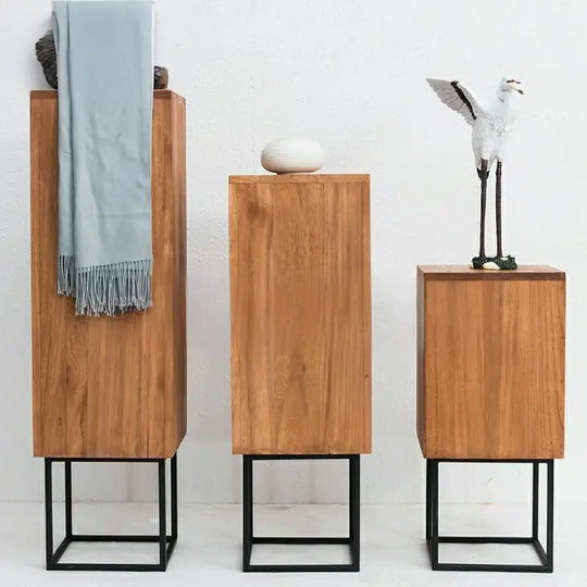 LADDLE Industrial Solid Wood Planter
