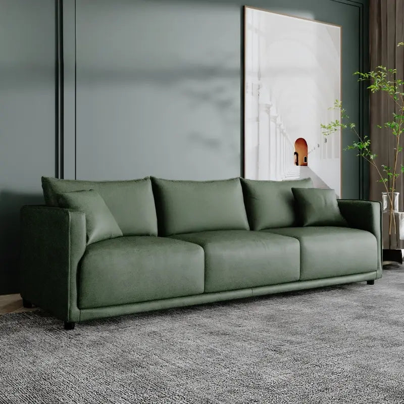 SAUS Modern Leather Sofa