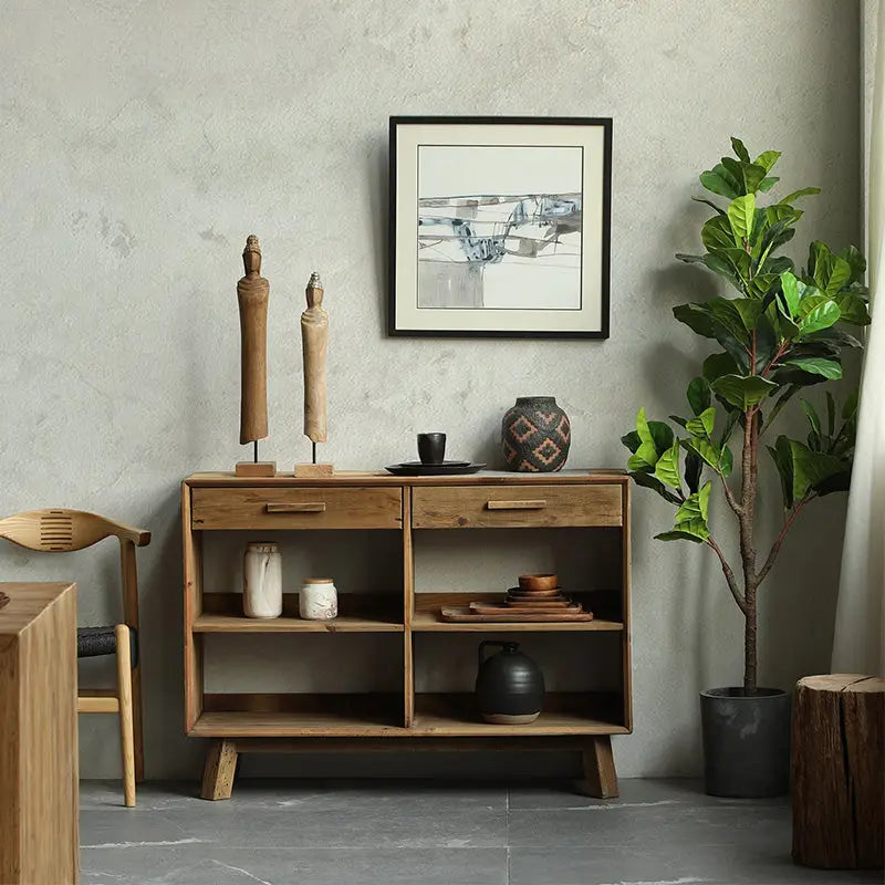 AMBROS Rustic Solid Wood Sideboard