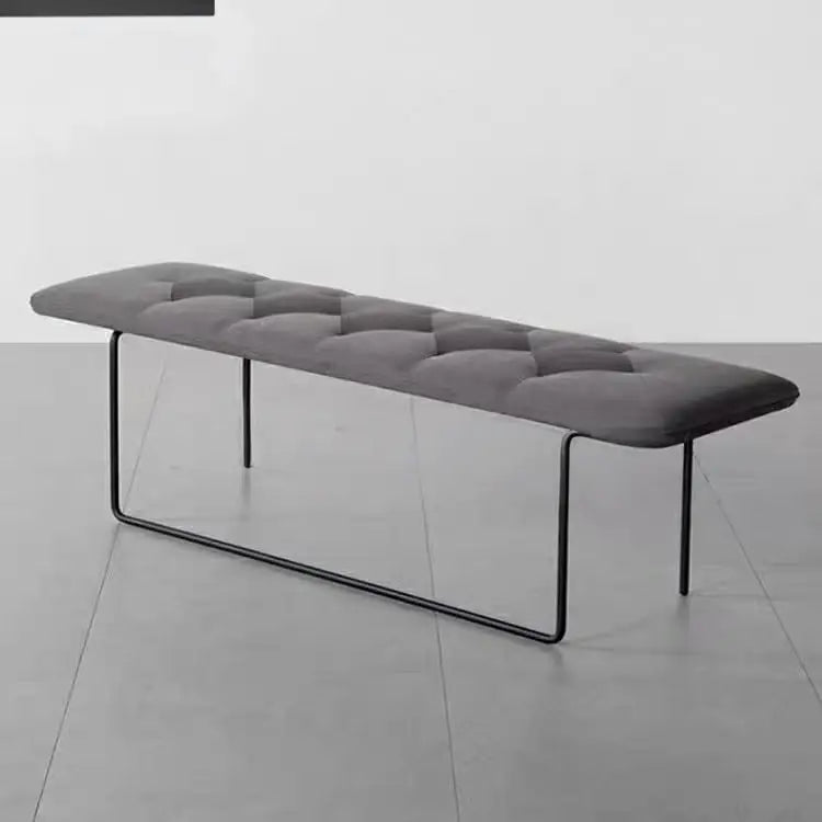 NOÉRA Minimalist Faux Leather Entryway Bench