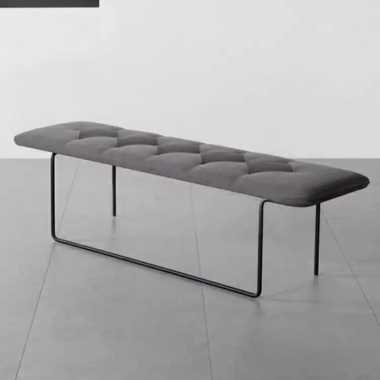 NOÉRA Minimalist Faux Leather Entryway Bench