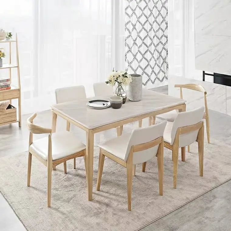 ICILE Scandinavian Marble Dining Table
