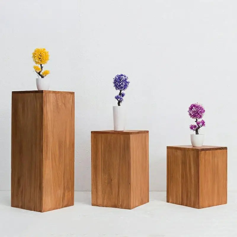 LADDLE Industrial Solid Wood Planter