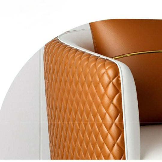 VICKY Modern Faux Leather Armchair