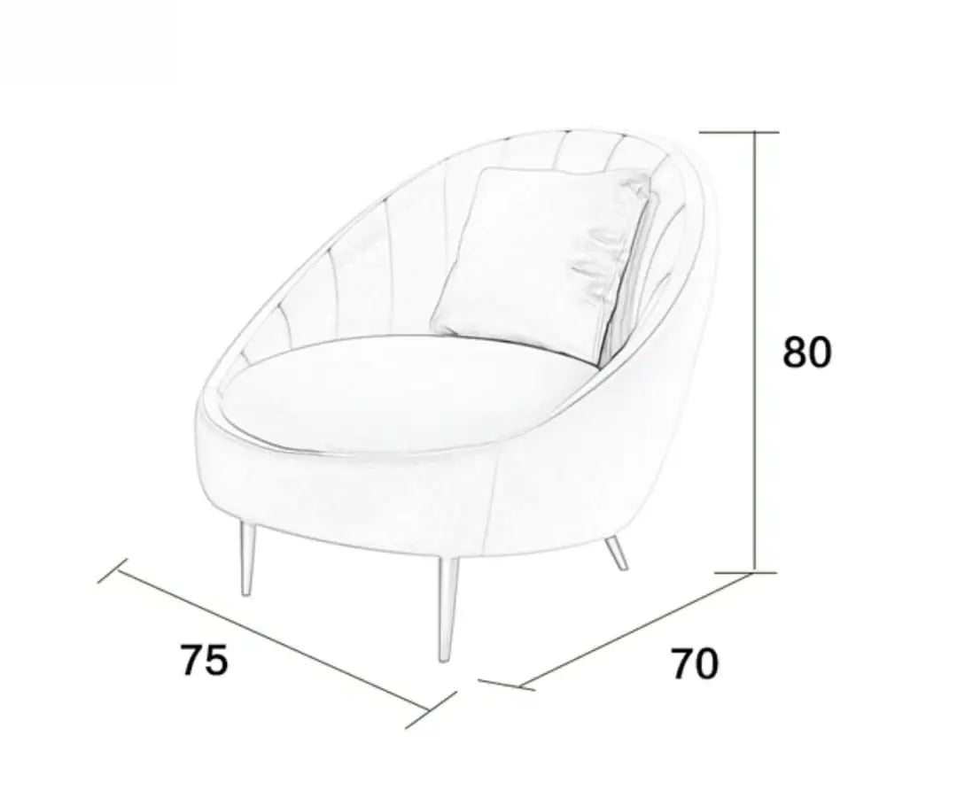 LEXINGTON Modern Velvet Armchair