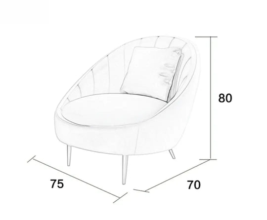 LEXINGTON Modern Velvet Armchair