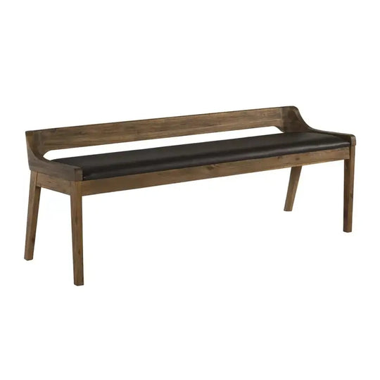 STANISLAS Rustic Solid Wood Bench