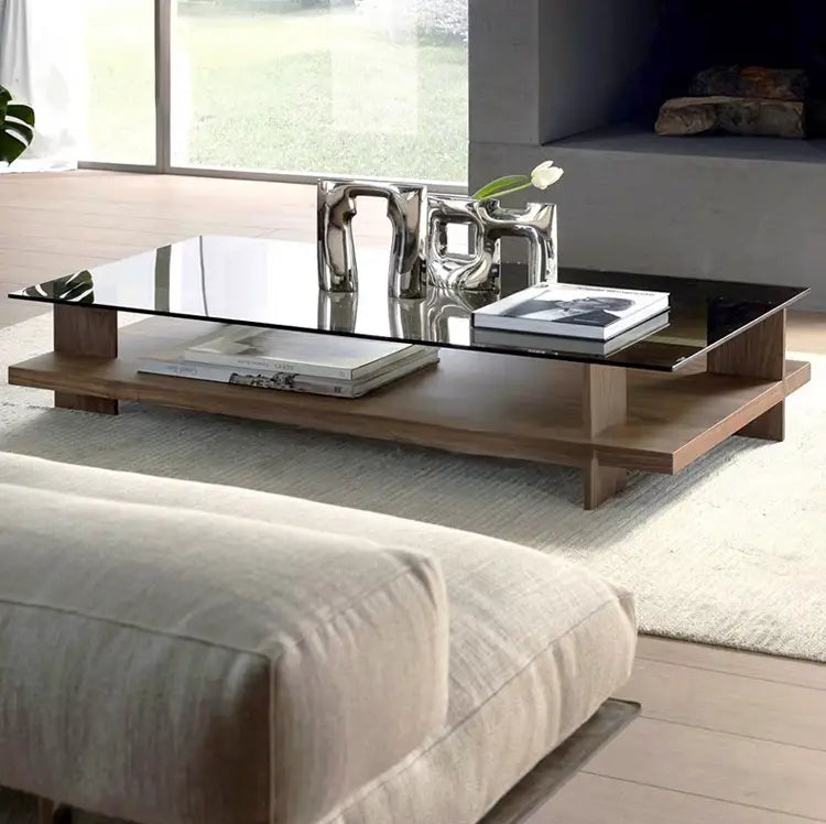 ANNA Modern Solid Wood Coffee Table