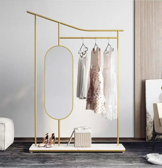 SHAGQ Modern Mirror Clothes Stand