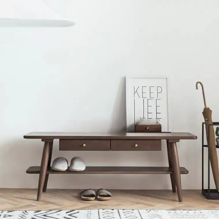 PONTE  Rustic Solid Wood Hallway Bench