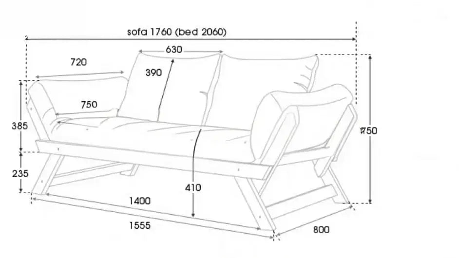 DALCON Japanese Fabric Sofa