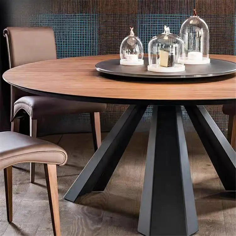 TERRY Solid Wood Round Dining Table