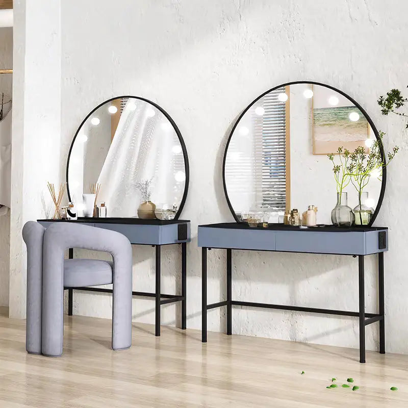 LIGHT Hollywood Vanity Table Set