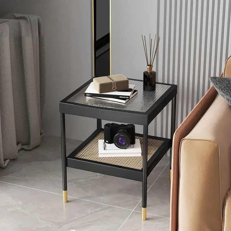 RAPID Rustic Rattan Side Table