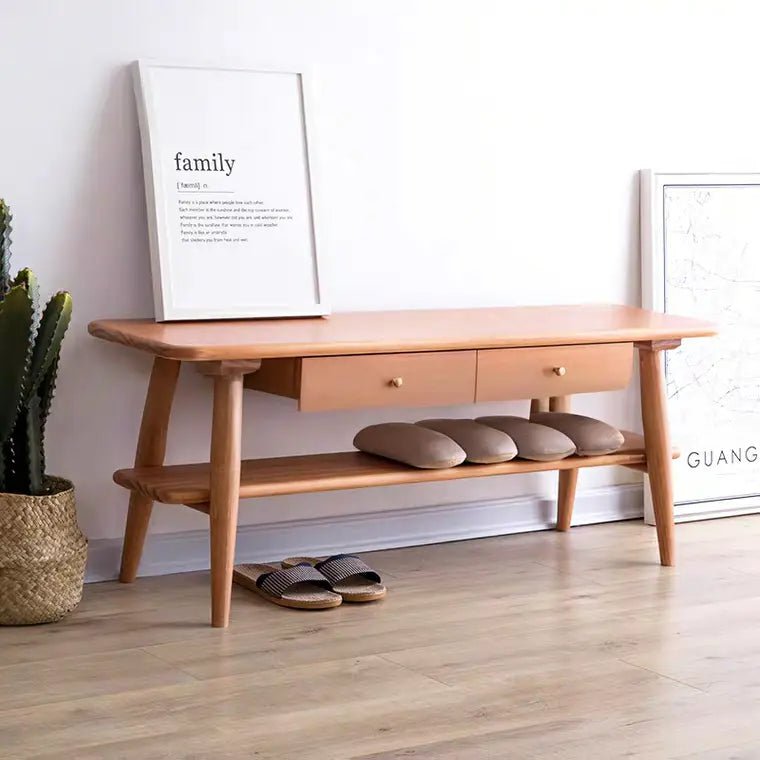 PONTE  Rustic Solid Wood Hallway Bench