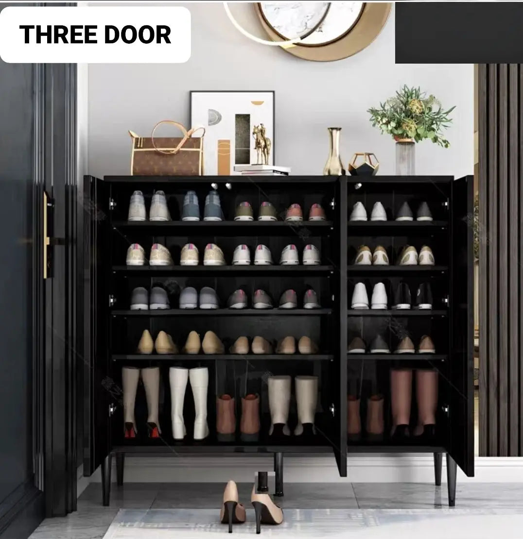 ROXIE Modern Slate Shoe Cabinet