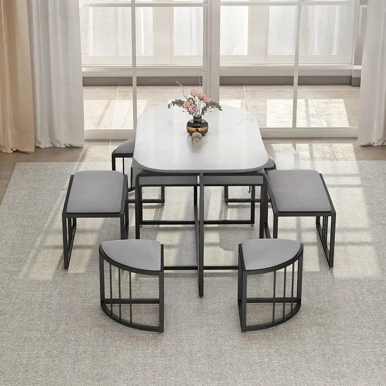 VICENTE Modern Sintered Stone Dining Table Set