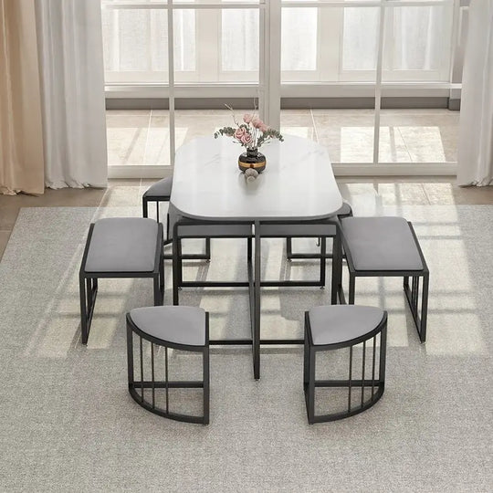 VICENTE Modern Sintered Stone Dining Table Set