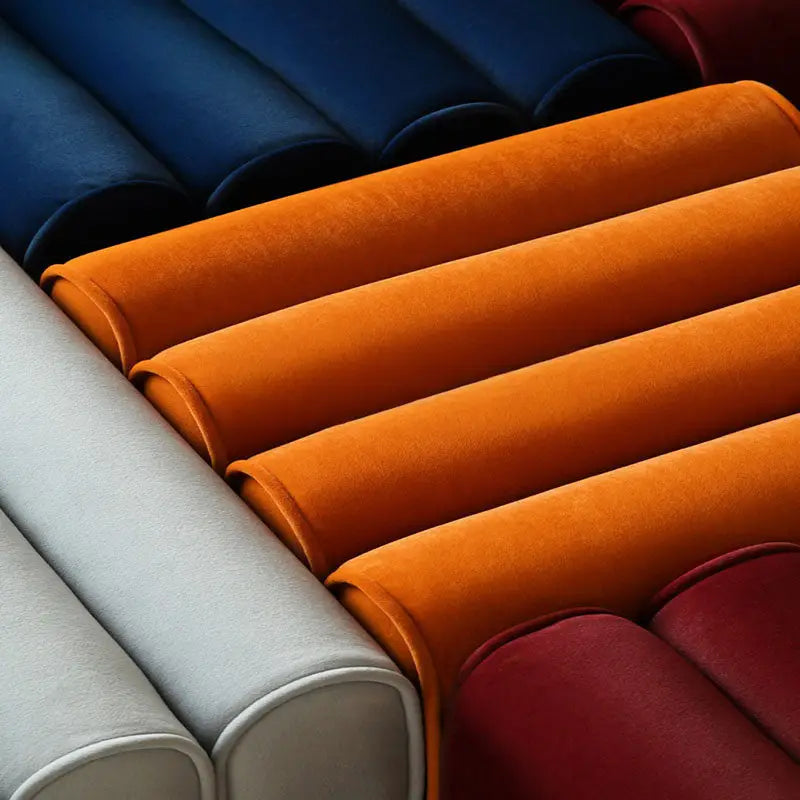 CROWLEY Modern Velvet Ottoman