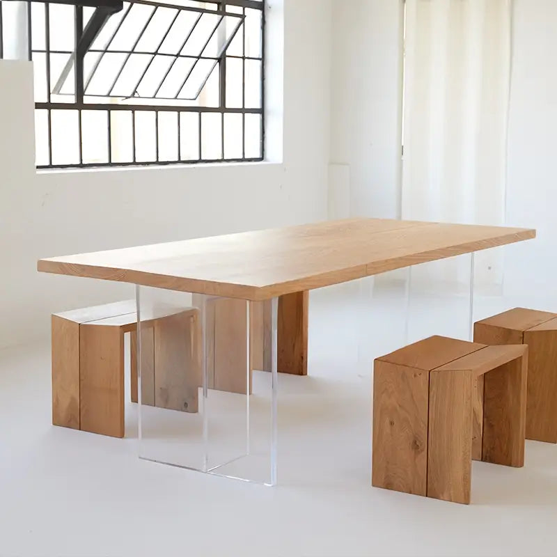 INNIS Minimalist Solid Wood Dining Table