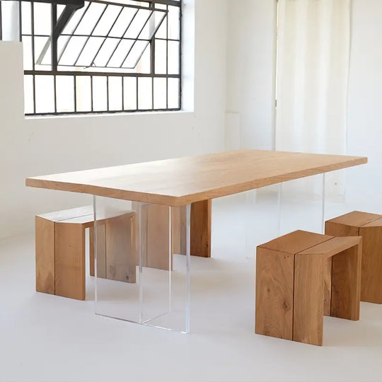 INNIS Minimalist Solid Wood Dining Table