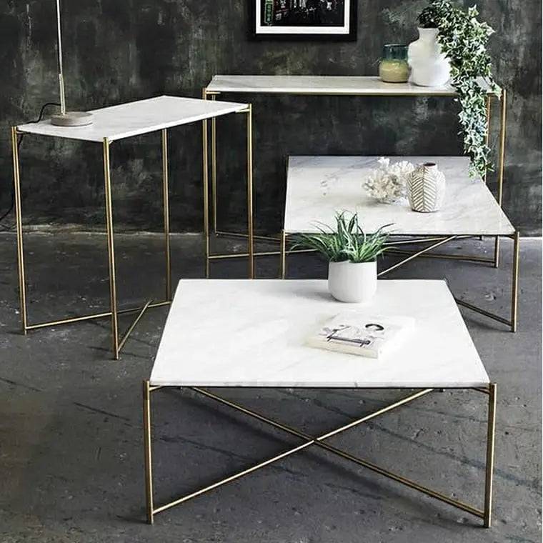 ZOÉ Minimalist Marble Coffee Table / Hallway Console