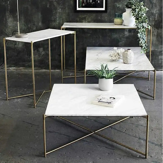 ZOÉ Minimalist Marble Coffee Table / Hallway Console