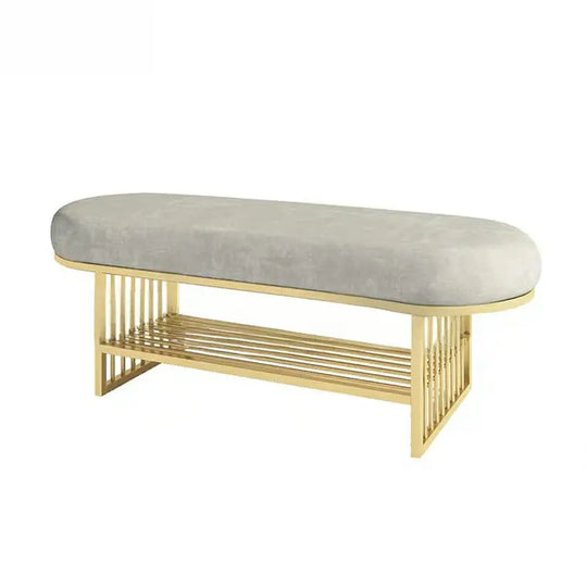 CRESTON Modern Entryway Velvet Ottoman
