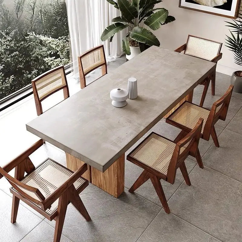 CAPALDI Industrial Concrete Dining Table